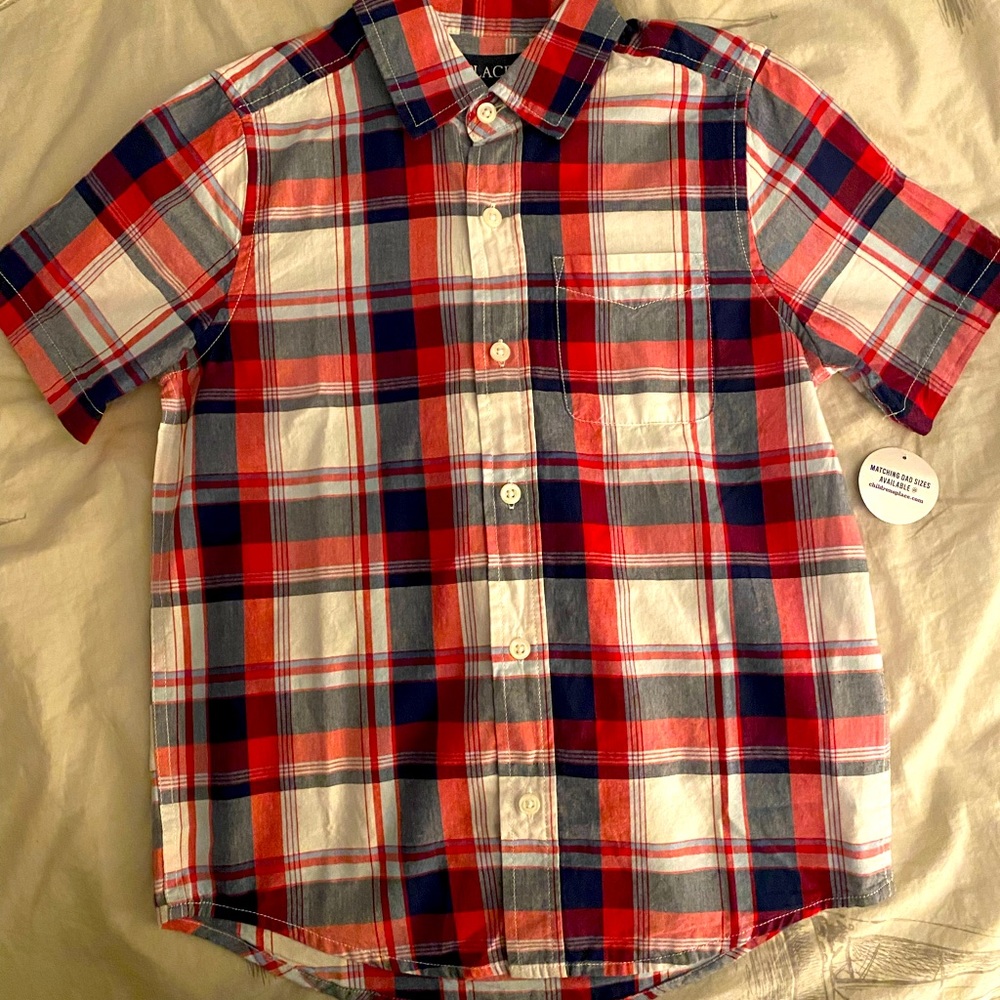 NWT button down short sleeve